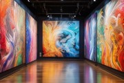 冠县数字油画艺术展，创新与融合的精彩展示