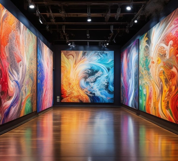 冠县数字油画艺术展，创新与融合的精彩展示